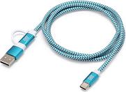 Arduino TPX00094 USB-C Kabel [1x USB-C® - 2x USB-C®, USB-A] 1 m Weiß, Türkis (TPX00094)