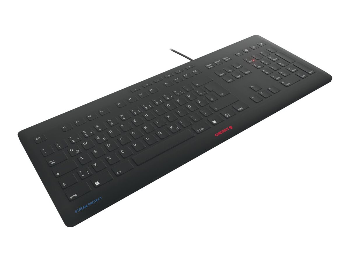 CHERRY STREAM Tastatur USB QWERTZ Deutsch Schwarz