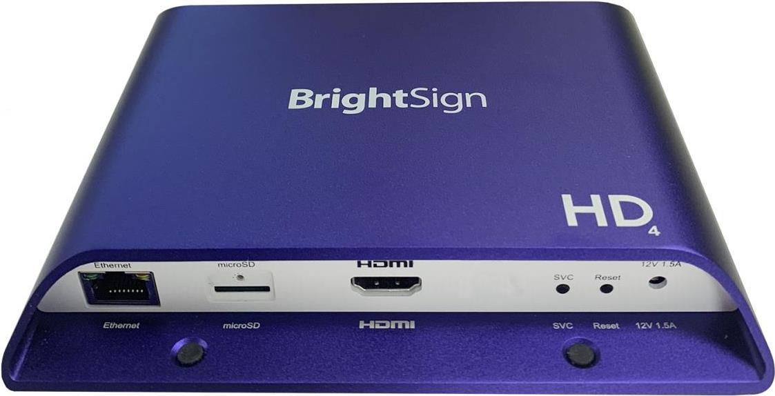 BrightSign HD224 Digitaler Mediaplayer Violett Full HD 1.0 Kanäle 3840 x 2160 Pixel (HD224)  - Onlineshop JACOB Elektronik