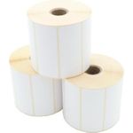ARTDEV Etikettenrolle - Thermotransfer, 90 x 36mm, D105mm, Kern 25, 1500 Etiketten/Rolle, permanent (ETP 090-036 K25 D105)