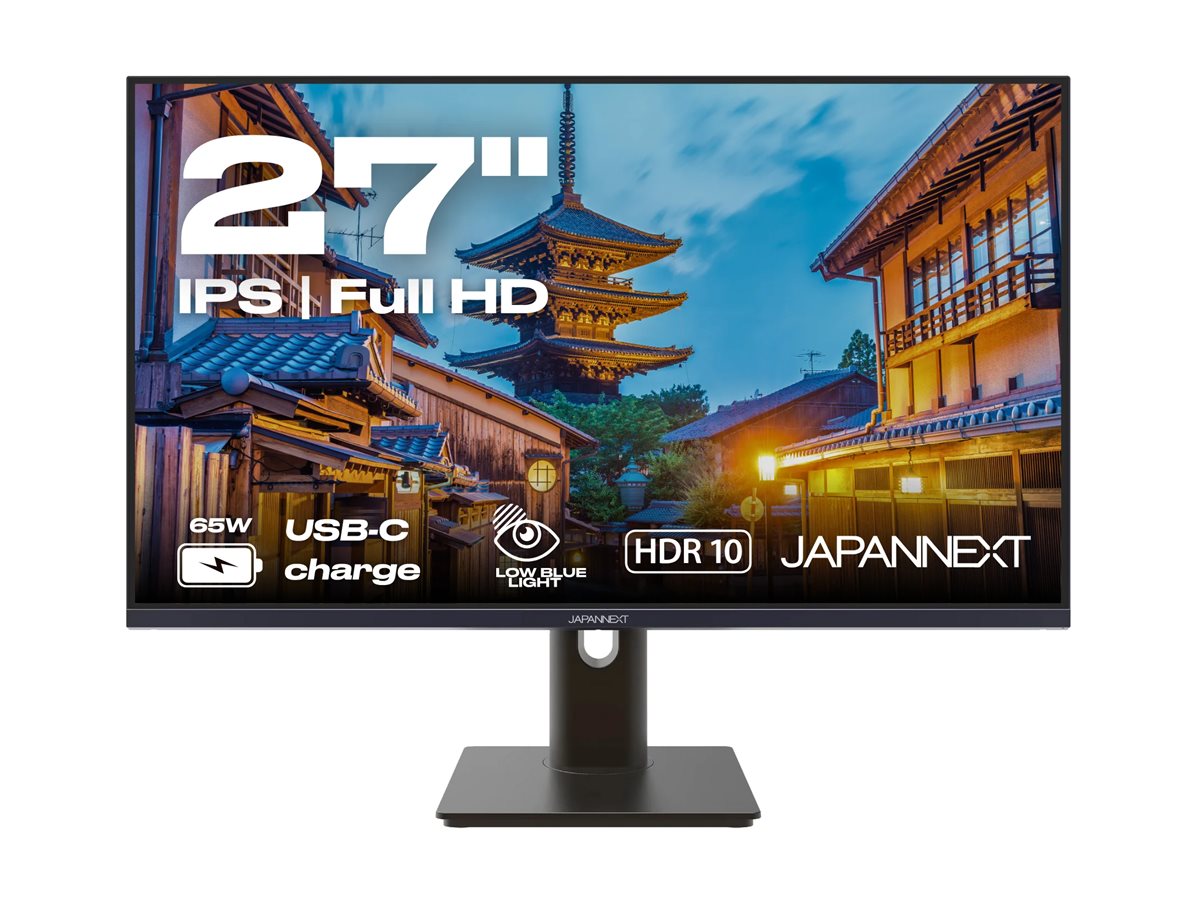 JAPANNEXT WQHD Monitor 68,6 cm (27") 2560x1440 Pixel,IPS Panel, 8 ms, 75 Hz, AMD FreeSync, HDMI, DisplayPort (JN-IPS270WQHD75F-C65W-HSP-W)