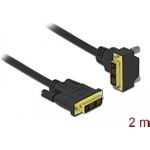 Delock DVI Kabel 18+1 Stecker zu 18+1 Stecker gewinkelt 2 m (85902)