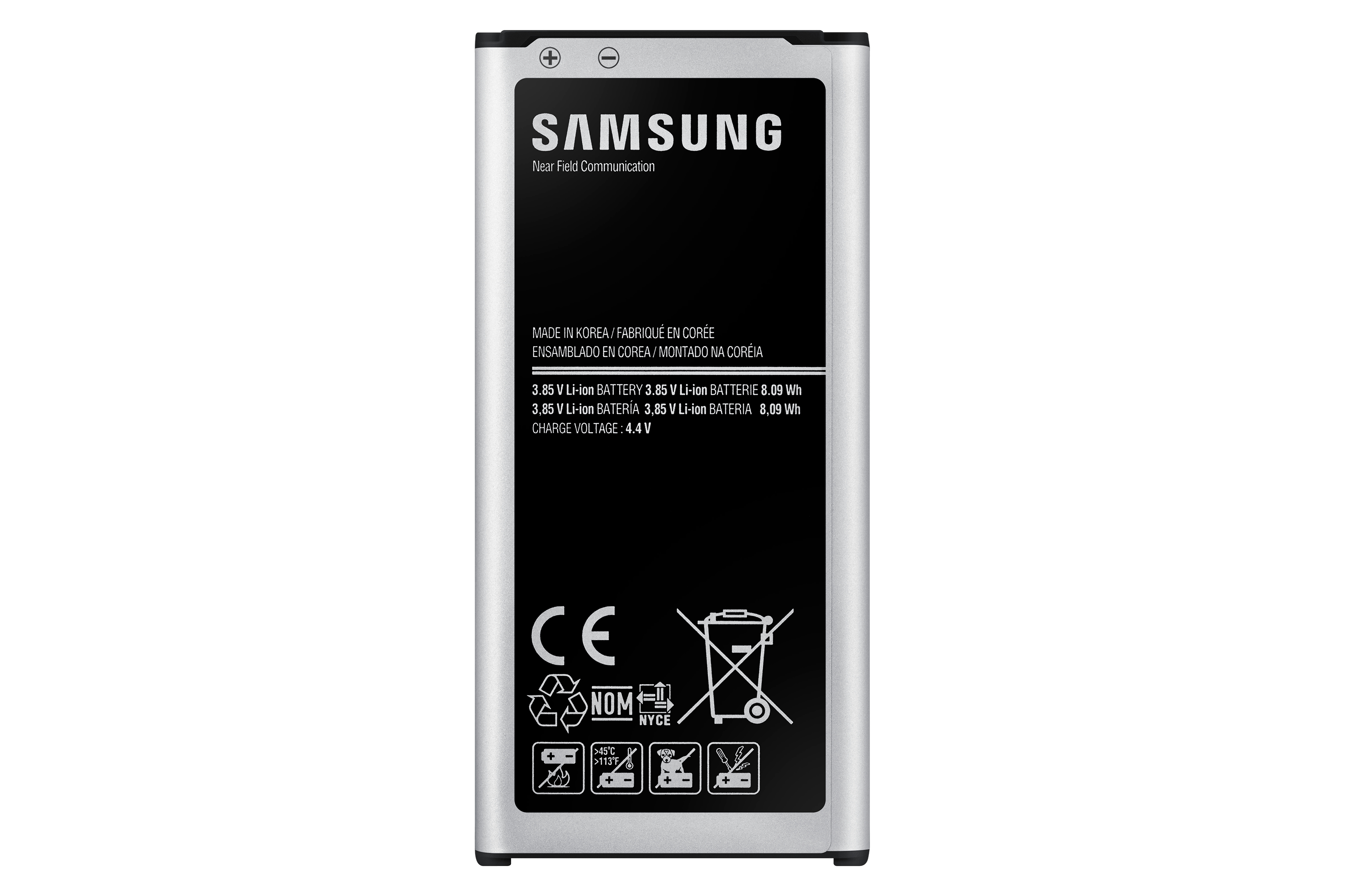 Samsung Akku EB-BG800B 2100 mAh Li-Ion für Galaxy S5 Mini Schwarz, Silber