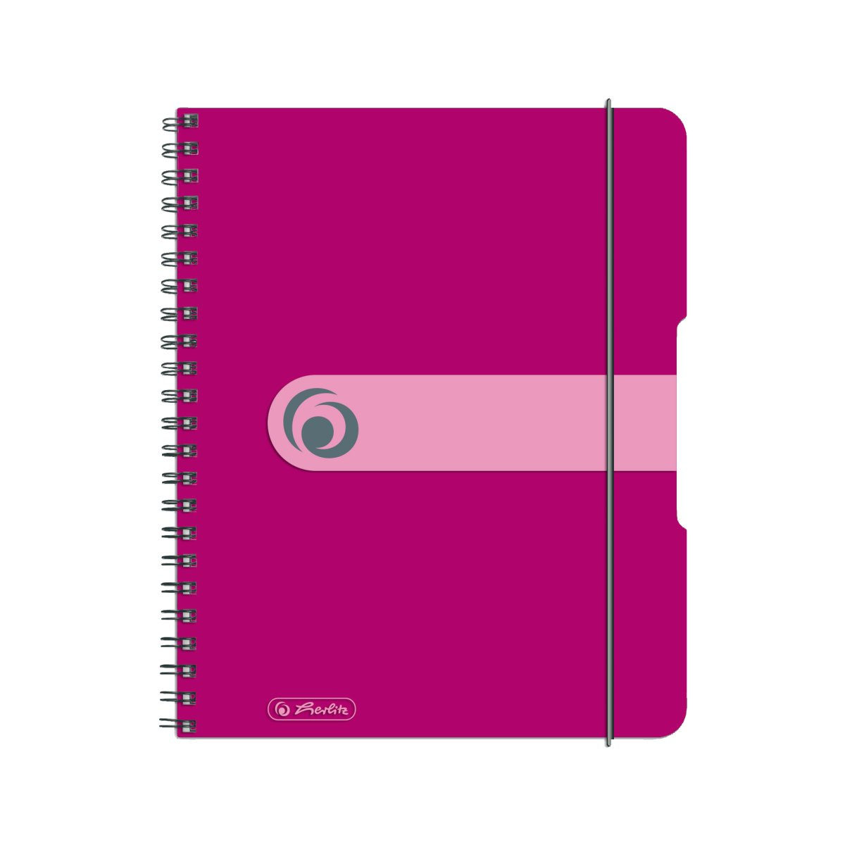 Herlitz Collegeblock easy orga to go A5 80 Blatt Kariert Beere