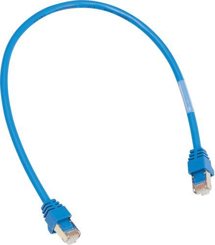 Hager ZZ45WAN500 Patch-Leitung 4kV mit 2xRJ45 für WAN-Anwendung blau 5m (ZZ45WAN500)
