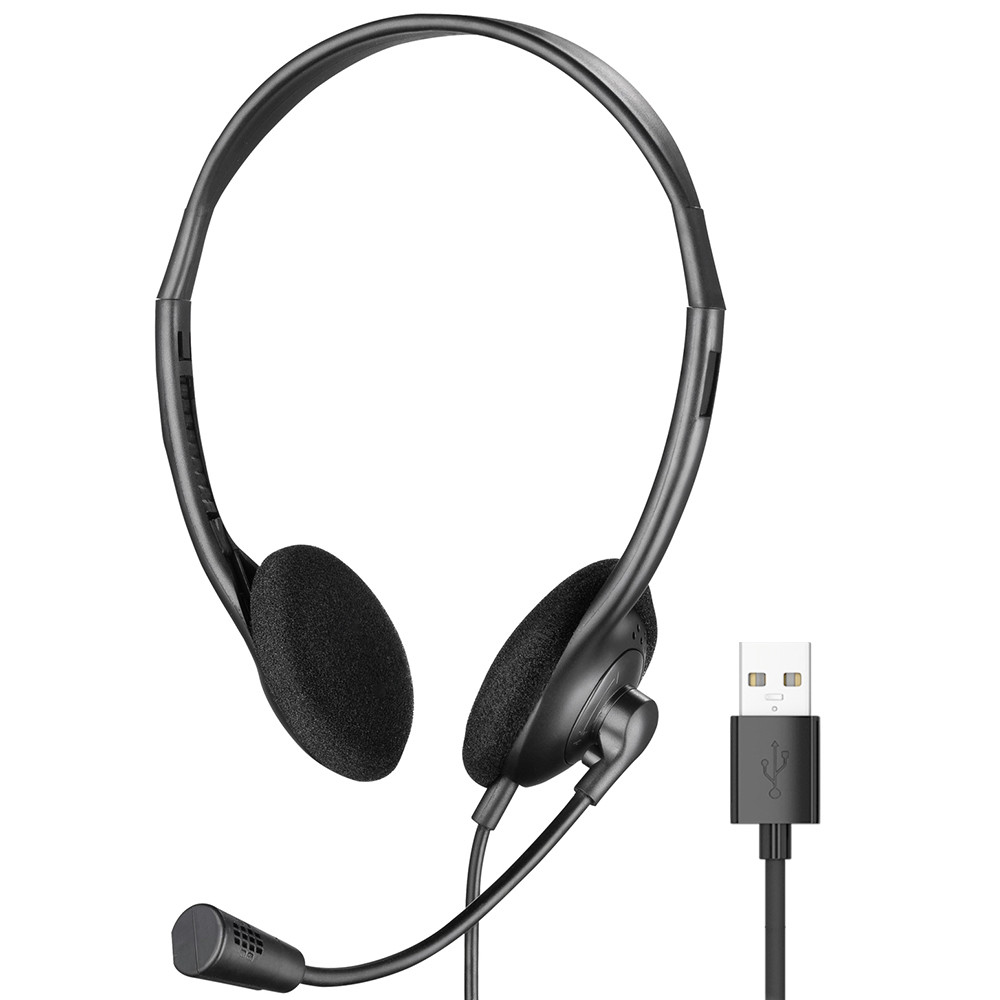 Sandberg USB Headset On-Ear Kabelgebunden Schwarz