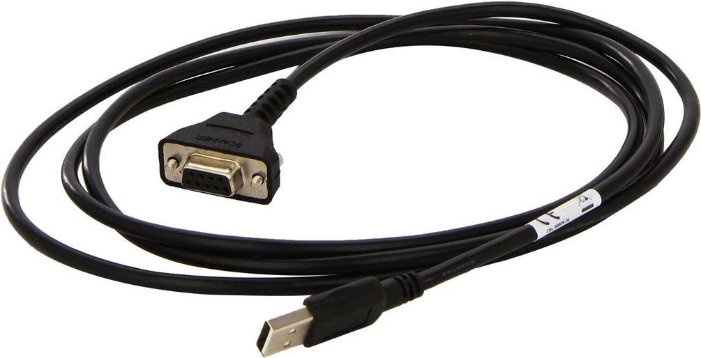 Zebra USB Kabel 9-Pin USB Kabel, weiblich, gerade, für DS457 (CBL-58926-04)