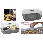 EDA Mini-Gewächshaus, Größe L, Volumen: 15,7 L, anthrazit Maße: (B)560 x (T)250 x (H)240 mm, aus Kunststoff, - 1 Stück (013933 G.ANT CX)