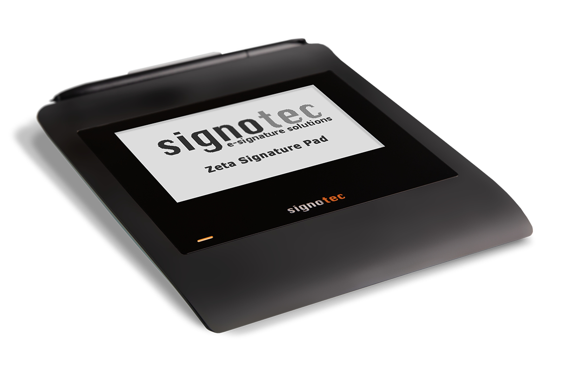 Signotec Zeta Signature Pad 4.5" LCD USB Schwarz