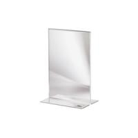 sigel Tischaufsteller, Acryl, DIN A6, gerade, glasklar beidseitige Präsentation, mit geraden Standfüßen (TA226)