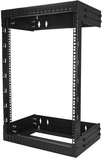 StarTech.com 15HE Wandmontage Open Frame Server-Rack 19" Einstellbare Tiefe Schwarz
