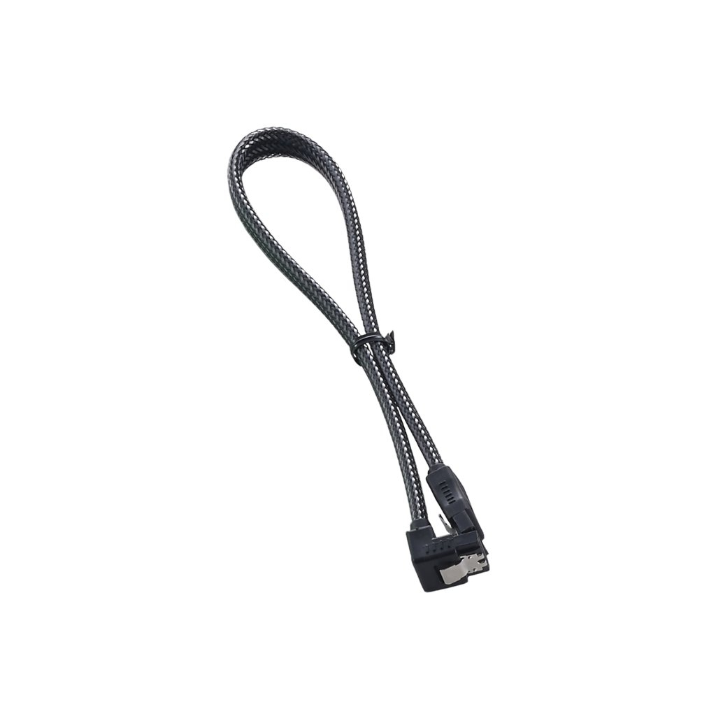 CableMod ModMesh SATA-Kabel SAS 6 Gbit/s Rechtwinklig 30 cm Karbon