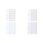 DURABLE Register A4 10-tlg. umschweißt mit Deckblatt, Lochung 80x80x80 mm 1 ST 682119