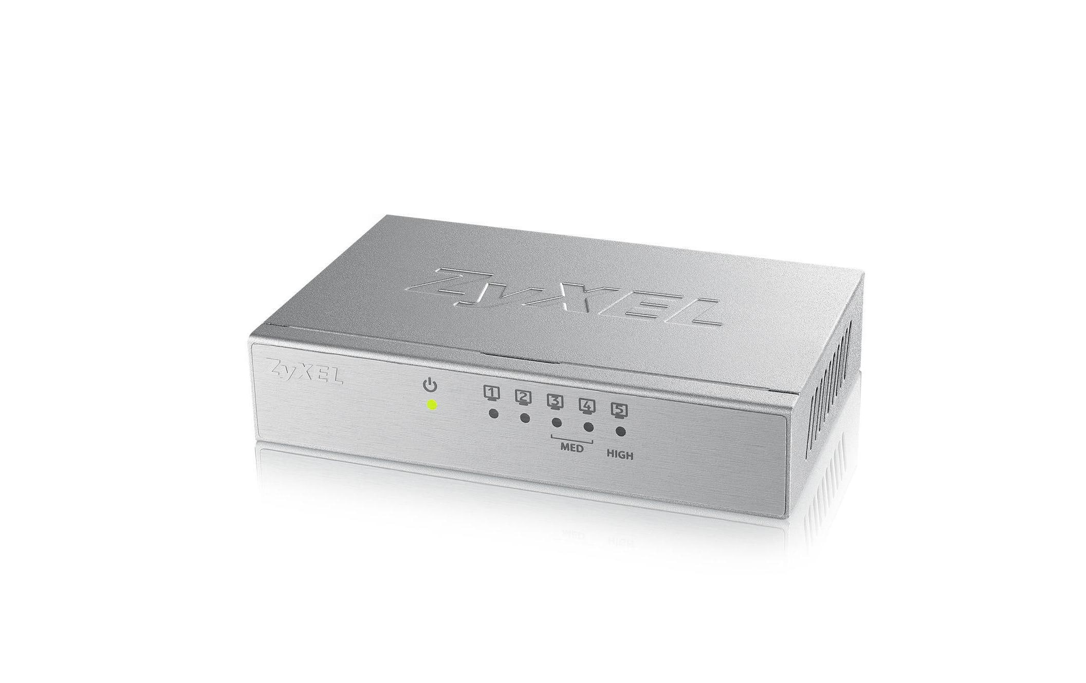 Zyxel GS-105B v3 Desktop-Switch 5x Gigabit Ethernet Silber