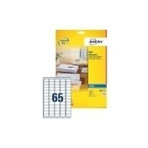 Avery - Adressetiketten - weiß - 21,2 x 38,1 mm 1625 Stck. (25 Bogen x 65) (J... - Avery - Adressetiketten - weiß - 21,2 x 38,1 mm 1625 Stck. (25 Bogen x 65) (J...