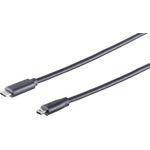 S-Conn 77144-1.8 USB Kabel 1,8 m USB 2.0 USB C Mini-USB B Schwarz (77144-1.8)