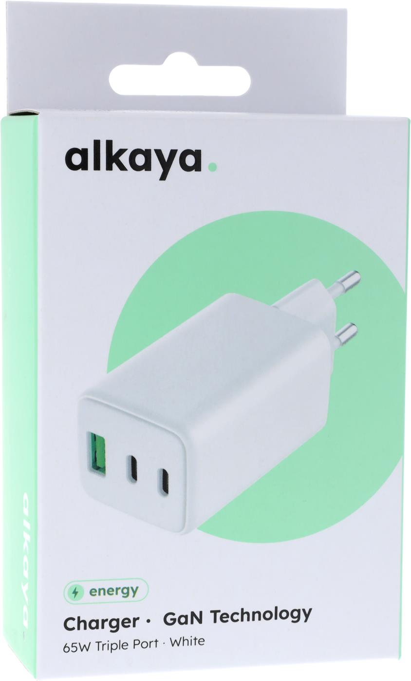 alkaya NEXUS-Laderät mit GaN-Technologie 65W weiss (CR-50008)