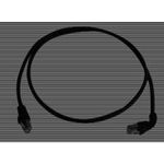 Telegärtner Patchkabel CAT 6A, 1 x 90°, schwarz, 0,5 m MP8 FS500, LSZH, 1x90°, schwarz, 1:1Mit 90° abgewinkeltem Stecker auf einer Seite (L00000A0201)