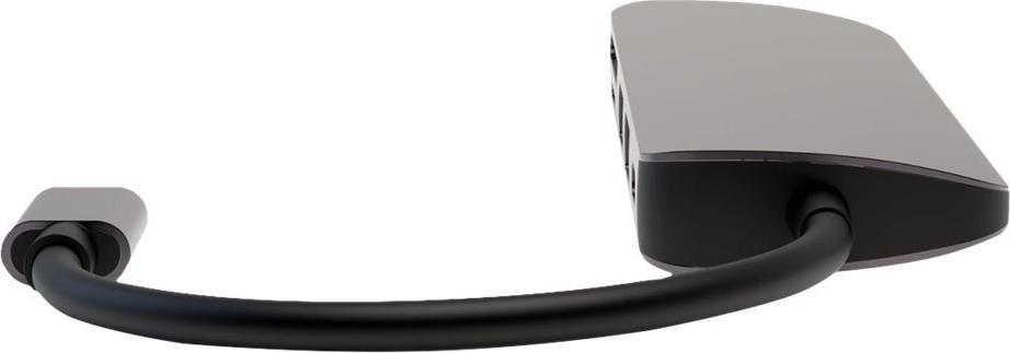 4smarts 6in1 Hub Dockingstation USB-C HDMI Aluminium Space-grau