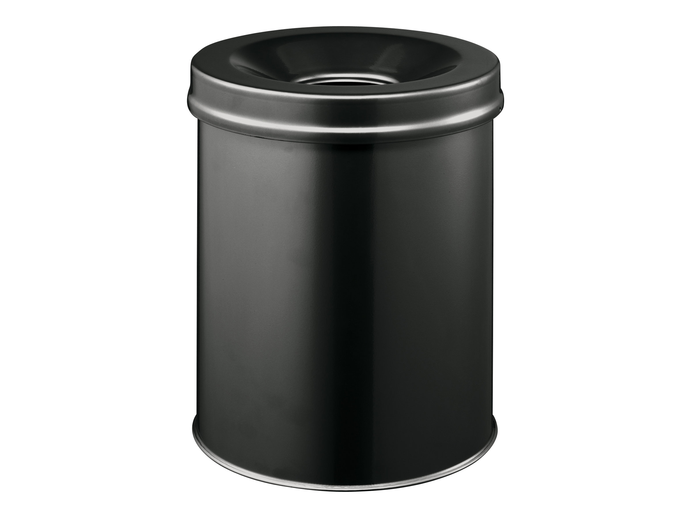 DURABLE SAFE 330501 Papierkorb 15 L Stahl Rund Schwarz
