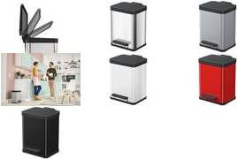 Hailo Abfallsammler "Öko Uno Plus M" 17 l Edelstahl (0619-200)