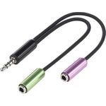 SpeaKa Professional SP-7870716 Audio-Kabel 0,1 m 3.5mm 2 x 3.5mm Schwarz (SP-7870716)