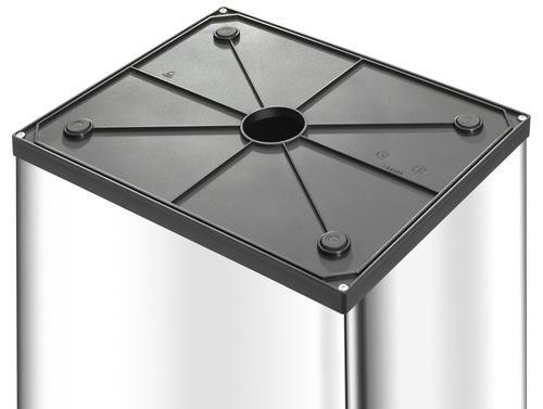 Hailo Big-Box Swing XL Abfalleimer 52 l Silber