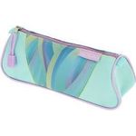 herlitz Schlamper-Etui Dreikant "Minty Love" aus Polyester, 1 Fach mit Reißverschluss, Dreikantform, - 1 Stück (400205917)