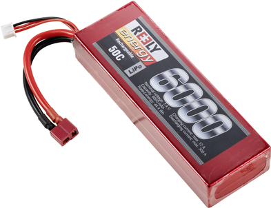 Reely Modellbau-Akkupack (LiPo) 7.4 V 6000 mAh Zellen-Zahl: 2 50 C Hardcase T-Stecksystem (RE-7856799)