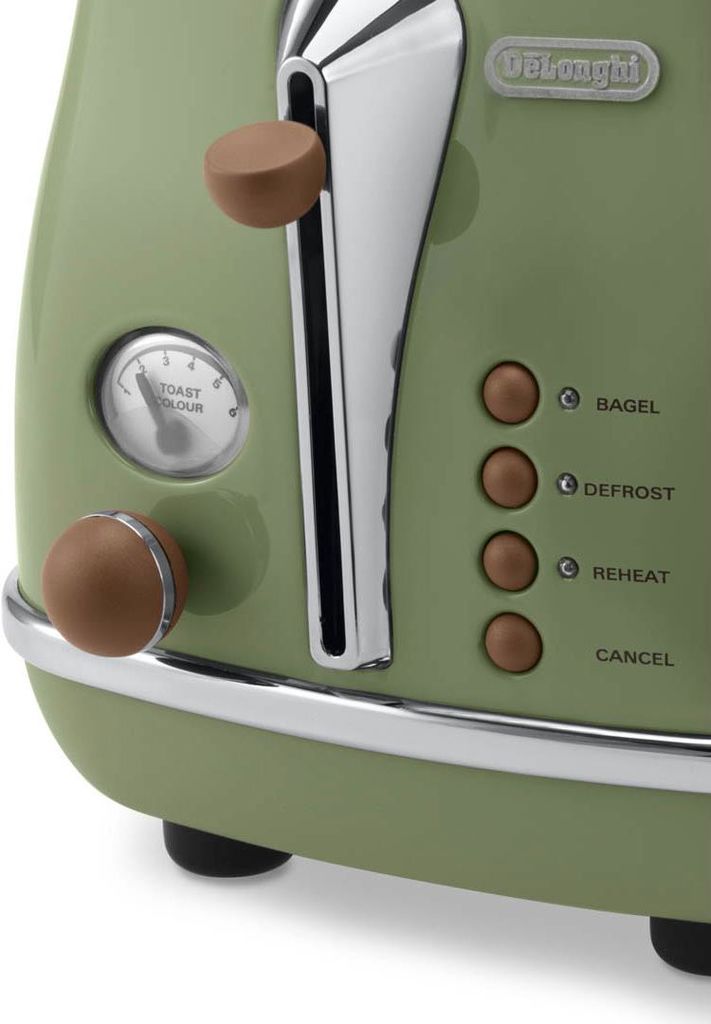 De'Longhi Icona Vintage CTOV 2103.GR Toaster 900W Grün