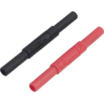 VOLTCRAFT MSL-504 Messleitungsverbinder [Buchse 4 mm - Buchse 4 mm] Black, Rot (MSL-504)