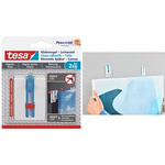 tesa Powerstrips Klebenagel, für Tapete & Putz, 2,0 kg für Leinwand und Keilrahmen, höhenverstellbar, - 1 Stück (77779-00000-00)