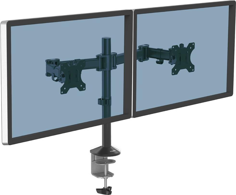 Fellowes Reflex Dual Monitor Arm 27" Schwarz