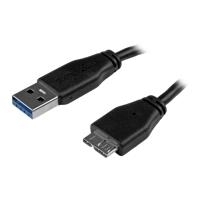 StarTech.com Slim SuperSpeed USB3.0 A to Micro B Cable (USB3AUB15CMS)