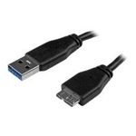 StarTech.com Slim SuperSpeed USB3.0 A to Micro B Cable (USB3AUB15CMS)