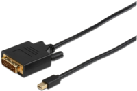 Microconnect MDPDVI1B 1m Mini DisplayPort DVI-D Schwarz Videokabel-Adapter (MDPDVI1B)