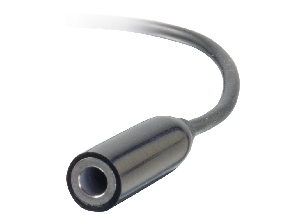 C2G USB-C auf 3,5 mm Audio Adapter 0,09 m Schwarz