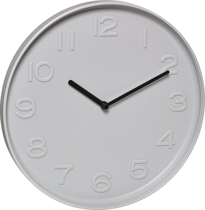 TFA Dostmann 60.3079.15 Quarz Wanduhr 255 mm x 255 mm x 35 mm x 255 mm Grau (60.3079.15)