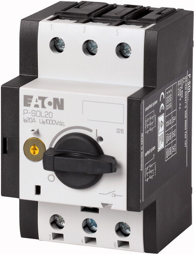 Eaton P-SOL20 Elektroschalter Drehschalter 2P Schwarz - Weiß (120934)