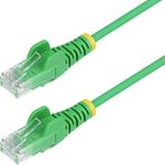StarTech.com 2.5m Green Slim CAT6 Ethernet Cable, Snagless, 28AWG, LSZH (N6PAT250CMGNS)