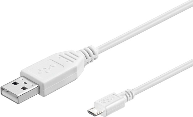 Microconnect USBABMICRO0,30W 0.3m USB A Micro-USB B Weiß USB Kabel (USBABMICRO0,30W)