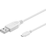Microconnect USBABMICRO0,30W 0.3m USB A Micro-USB B Weiß USB Kabel (USBABMICRO0,30W)