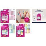 AVERY Stift-Etiketten, Papier, 10 x 50 mm, farbige Rahmen abgerundete Ecken, von Hand beschriftbar, permanent haftend - 1 Stück (RESMI30S)