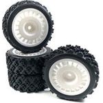 Absima 1 10 Rally Block Kompletträder Schwarz 4 St. (2510062)