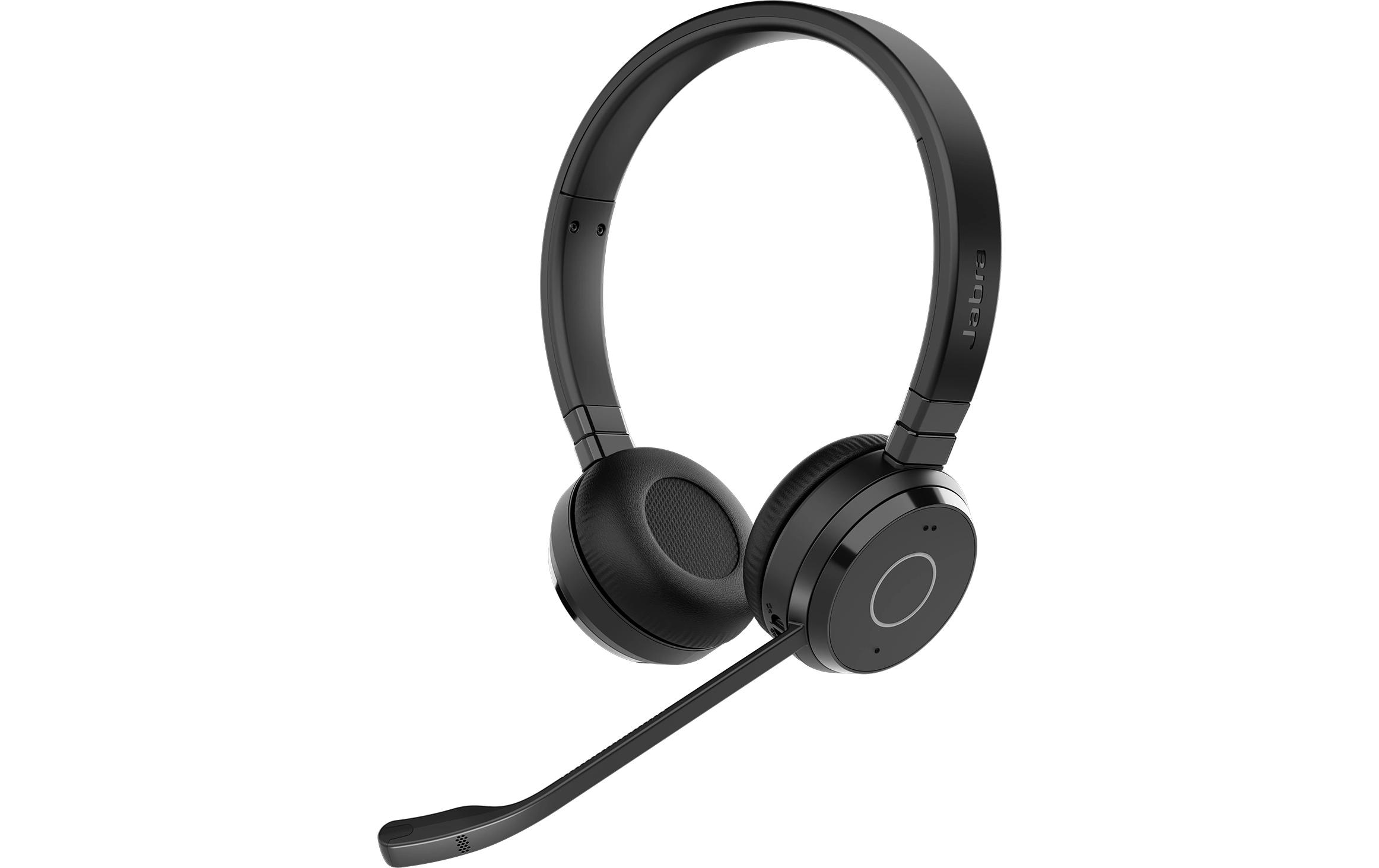 Jabra Evolve 65 TE Stereo Wireless On-Ear Headset Schwarz