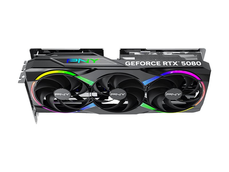PNY GeForce RTX 5080 OC 16 GB GDDR7 PCIe 5.0 x16 Grafikkarte Schwarz