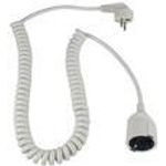 AS SCHWABE Schutzkontakt-Spiralkabel, weiß (70426)