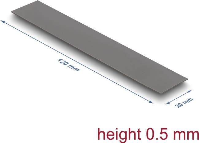 Delock Wärmeleitpad 120 x 20 0.5 mm für M.2 Module 3.0 W/mK (18475)