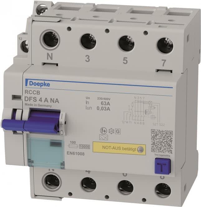 Doepke Schaltgeräte GmbH FI-Schalter DFS4 063-4/0,03-A NA (09144841)