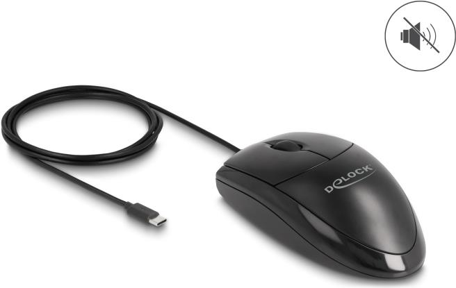 Delock Optische USB Type-C Desktop Maus- Lautlos (12114)